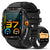 Men Women Smart Watch 1.96 Inch Touch Screen Fitness Watch ,Waterproof Sports Smart Watch for Android Ios (Black)